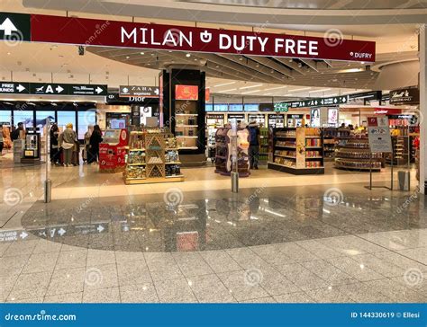 duty free shops Malpensa airport